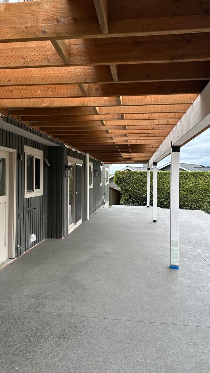 Compression drain installed as part of a GAF TPO low-slope roof system on the Shoreline/Edmonds line