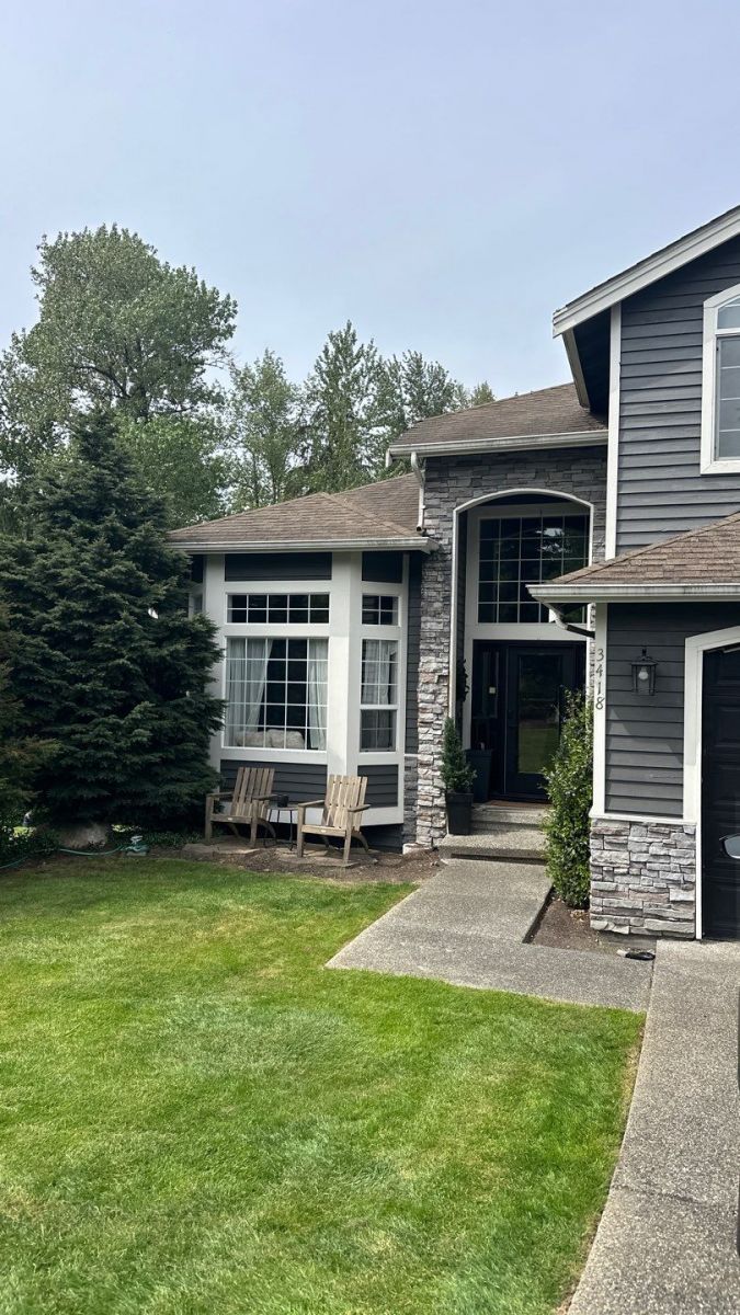 Framing repairs completed on the roof deck of a Lake Stevens home during a full re-roof by Denali Roofing