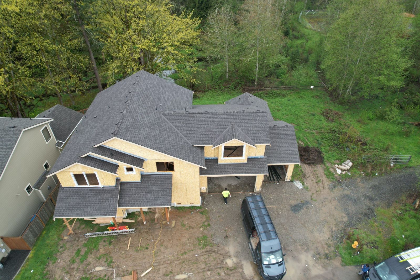 Completed CertainTeed Patriot XL asphalt roof installation on a Snohomish, WA home by Denali Roofing